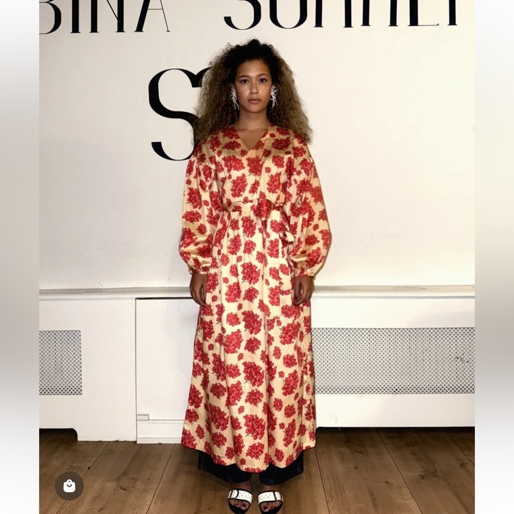 Sabina Sommer Alyssa Dress In Rowanberry